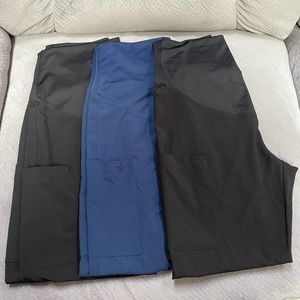Lot of 3 size small MATERNITY Med Couture jogger scrub pants